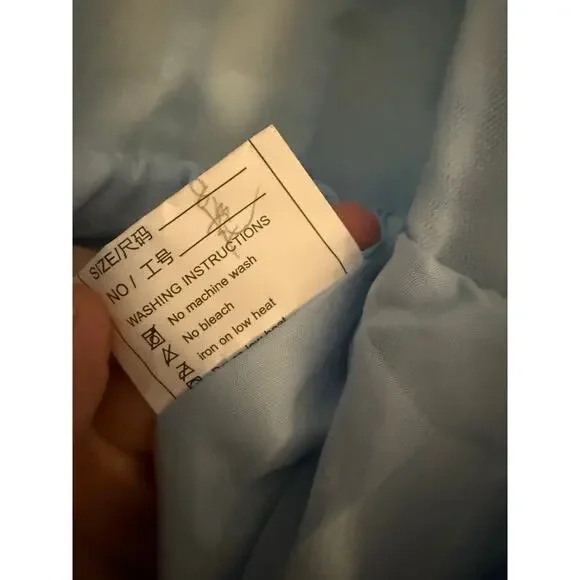 Beautiful Blue Floral Bridgerton Inspired Dress Size 8 NWOT - Picture 4 of 5